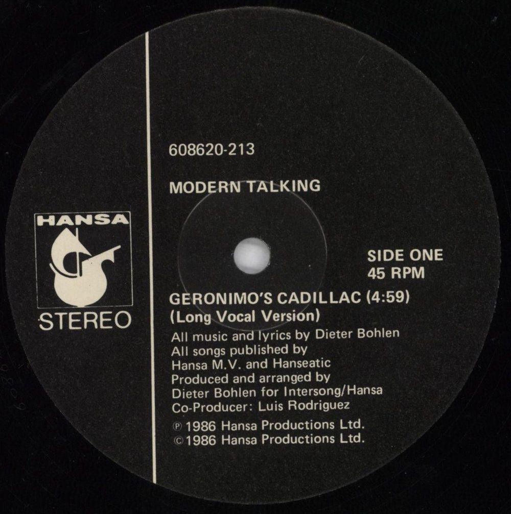 Modern Talking Geronimo's Cadillac Korean 12" vinyl single (12 inch record / Maxi-single) MOD12GE818982