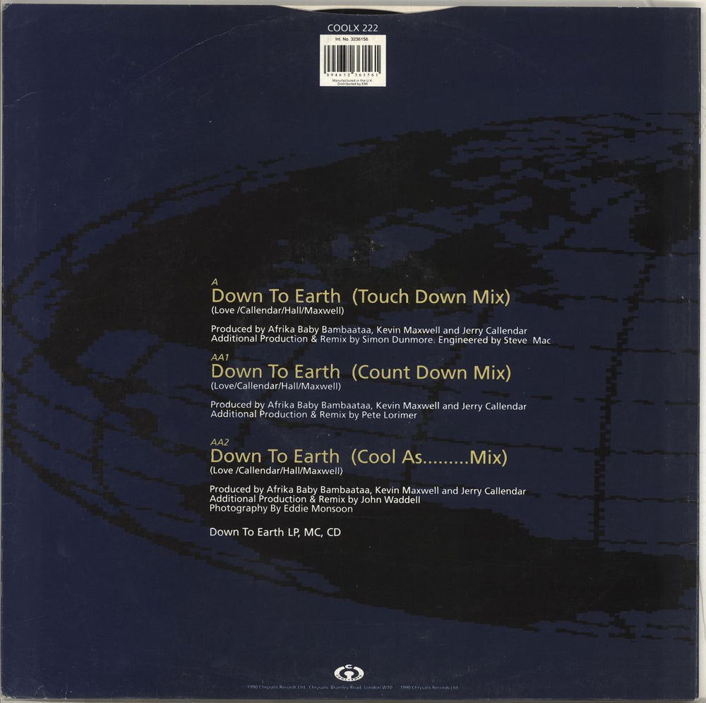 Monie Love Down To Earth UK 12" vinyl single (12 inch record / Maxi-single) 094632361561