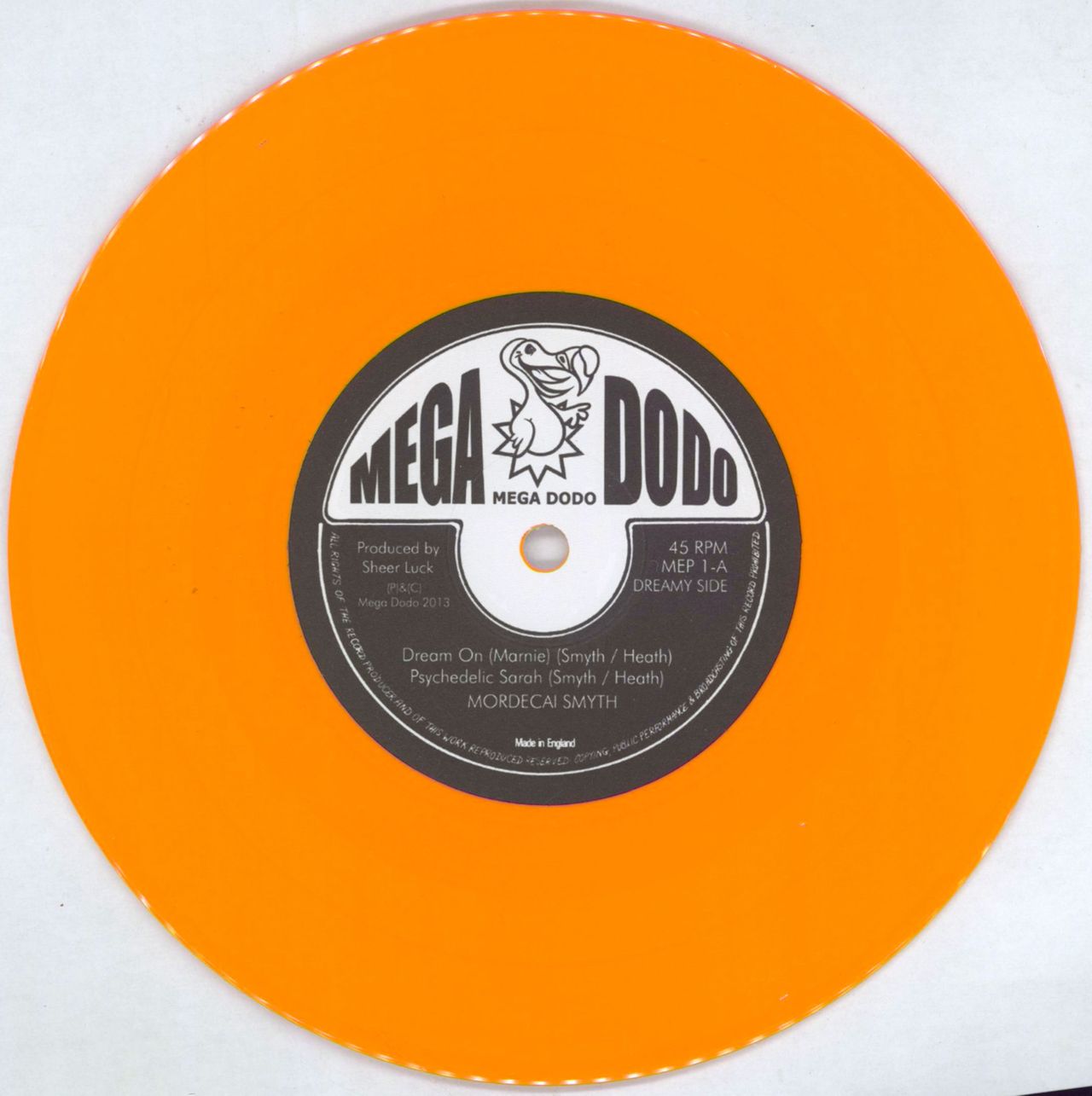 Mordecai Smyth Dial M For Mordecai - Orange Vinyl UK 7" vinyl single (7 inch record / 45) 3QR07DI767911
