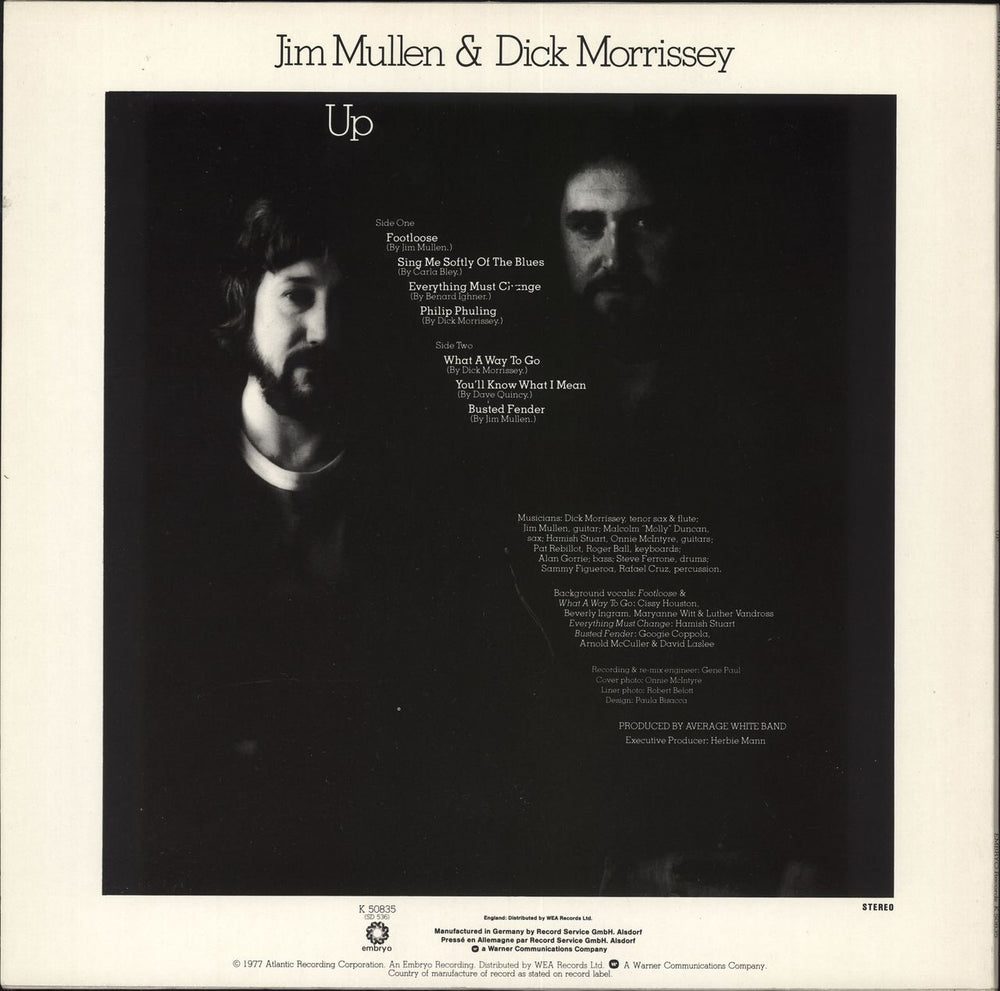 Morrissey Mullen Up UK vinyl LP album (LP record)