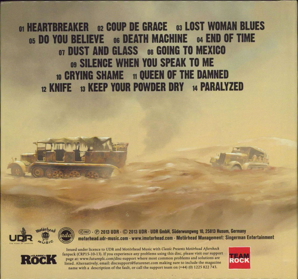 Motorhead Aftershock German CD album (CDLP)