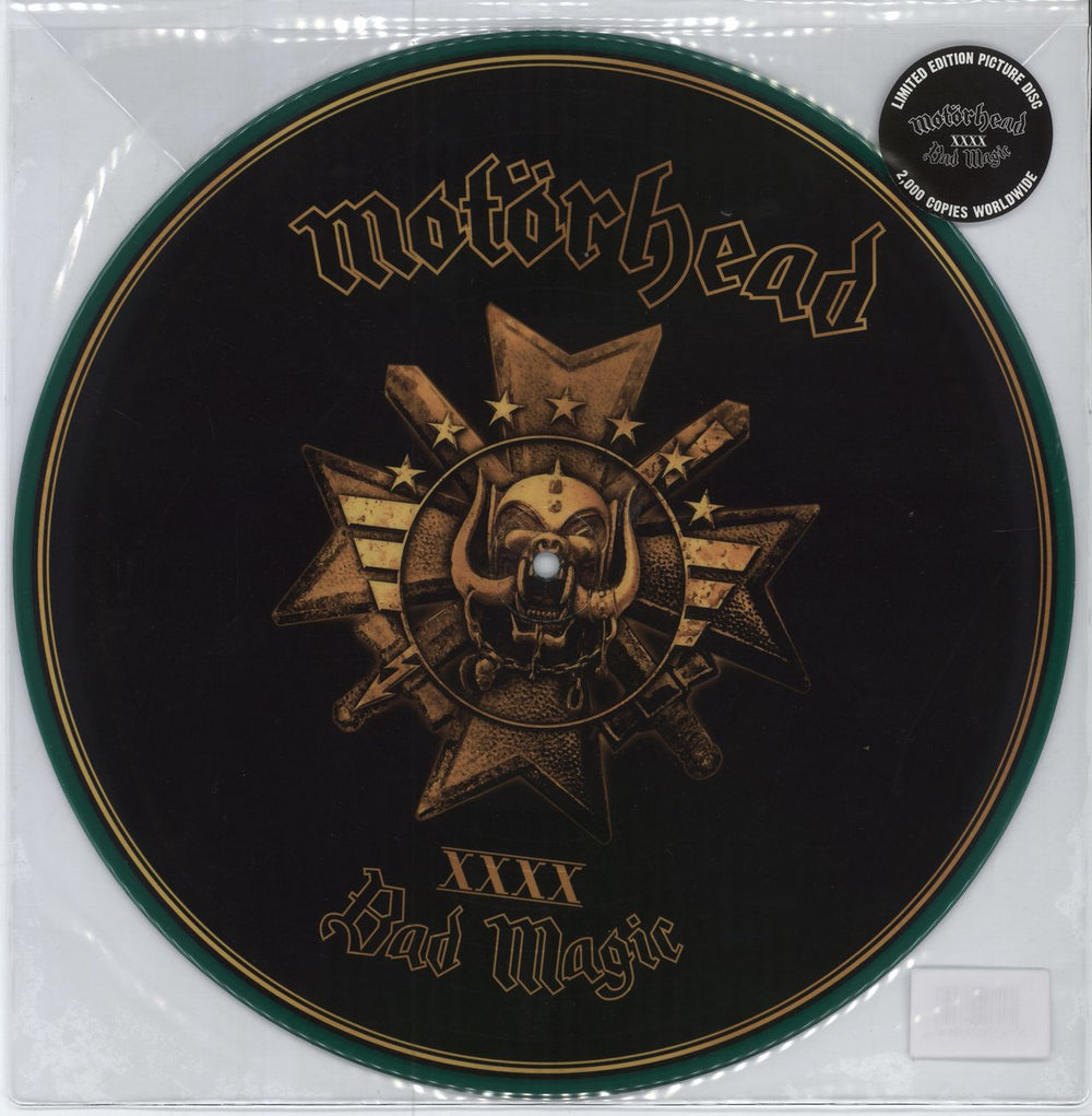 Motorhead Bad Magic - Green Rim Picture Disc German picture disc LP (vinyl picture disc album) UDR057P91