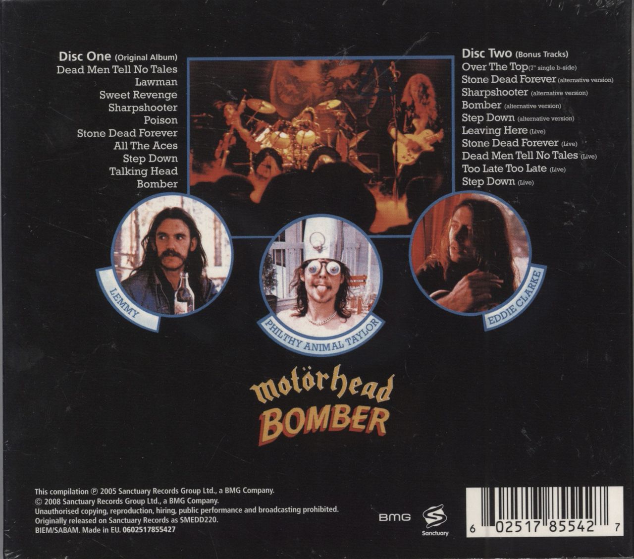 Motorhead Bomber - Deluxe Edition UK 2 CD album set (Double CD) MOT2CBO787468