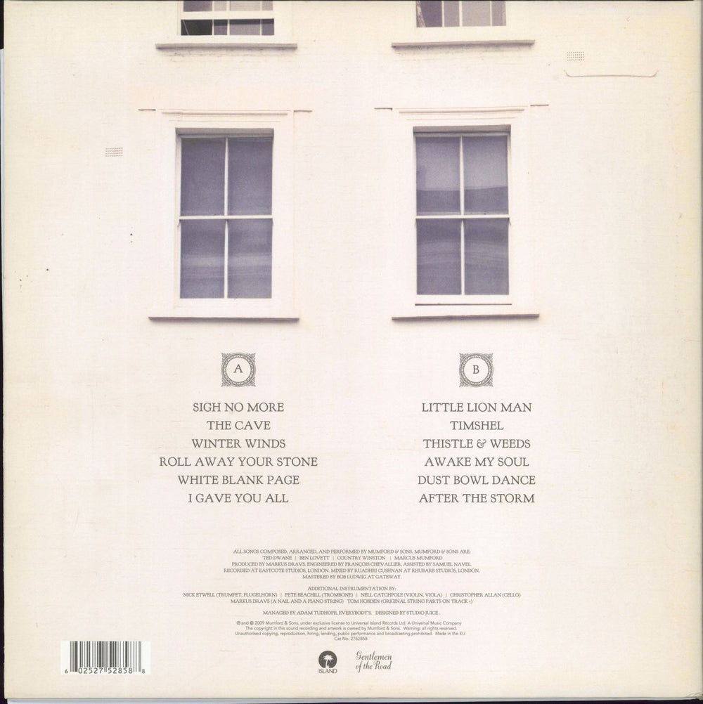 Mumford & Sons Sigh No More UK vinyl LP album (LP record) 602527528588