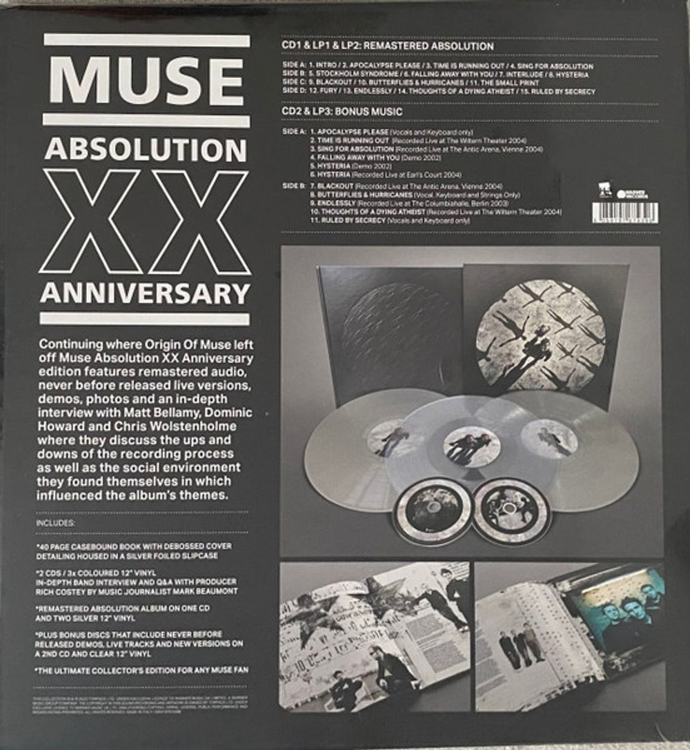 Muse Absolution - XX Anniversary - Sealed UK CD Album Box Set USEDXAB826134