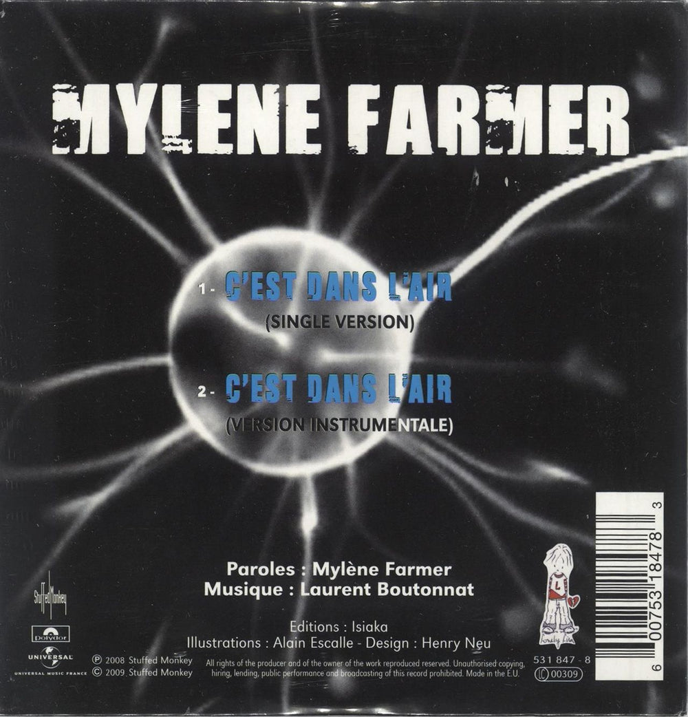 Mylene Farmer C'est Dans L'air - Sealed French CD single (CD5 / 5") 600753184783