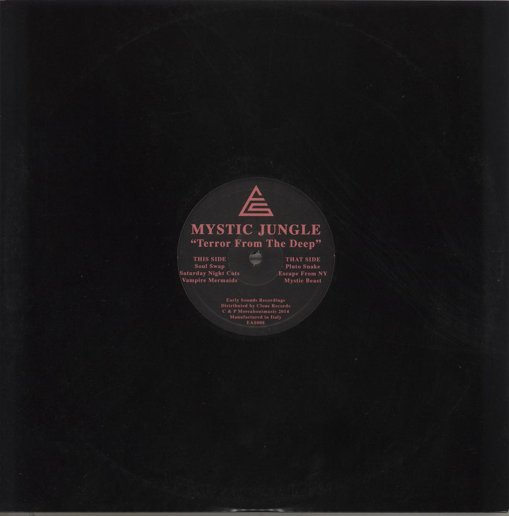 Mystic Jungle Terror From The Deep Italian 12" vinyl single (12 inch record / Maxi-single) EAS008