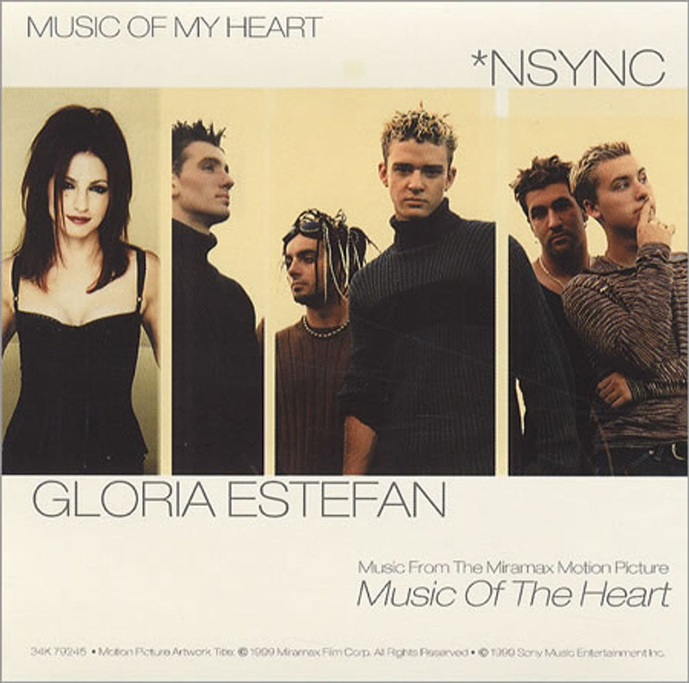 N Sync Music Of My Heart US CD single (CD5 / 5") 34K79245