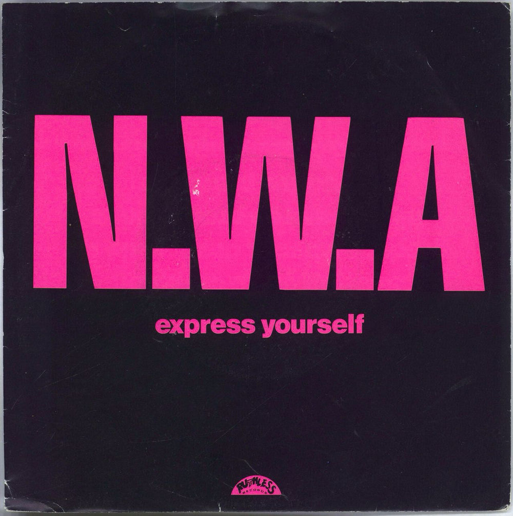 N.W.A. Express Yourself - EX UK 7" vinyl single (7 inch record / 45) BRW144