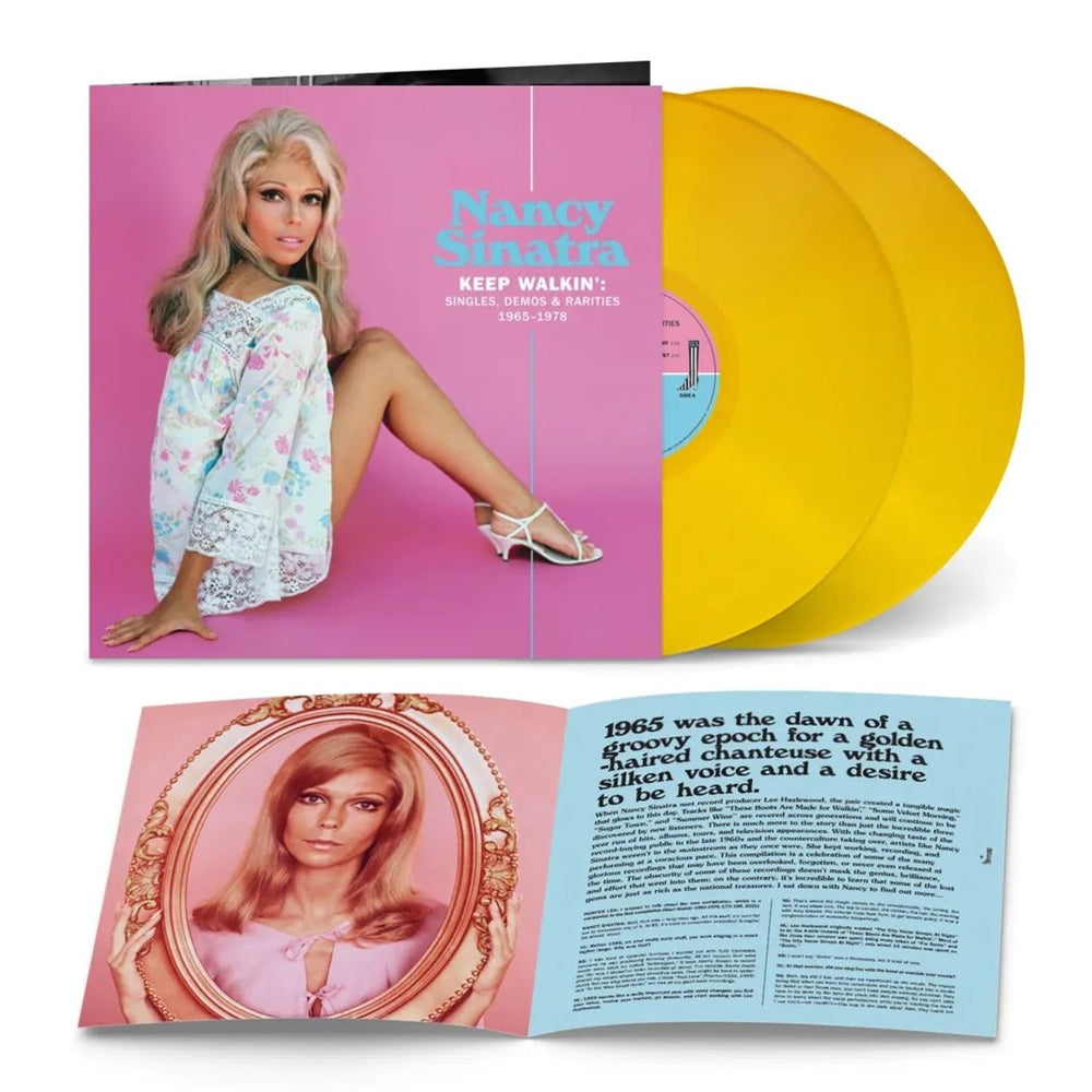 Nancy Sinatra Keep Walkin': Singles, Demos & Rarities 1965-1978 - Yellow Vinyl - Sealed US 2-LP vinyl record set (Double LP Album) NYS2LKE822819