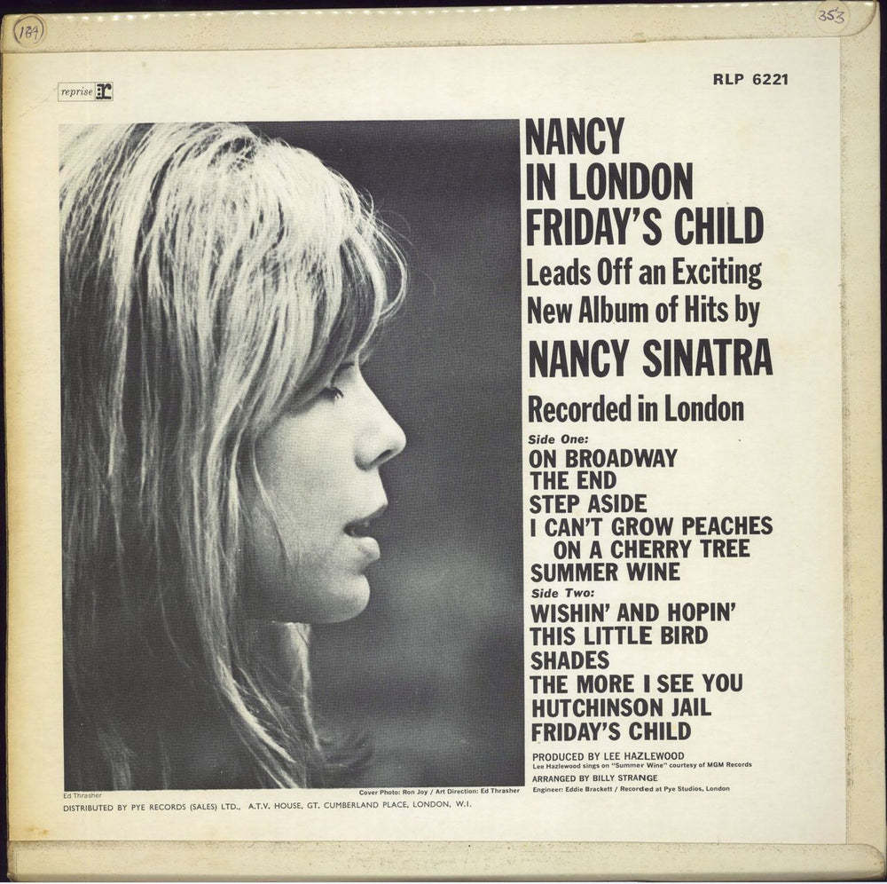 Nancy Sinatra Nancy In London - EX UK vinyl LP album (LP record)