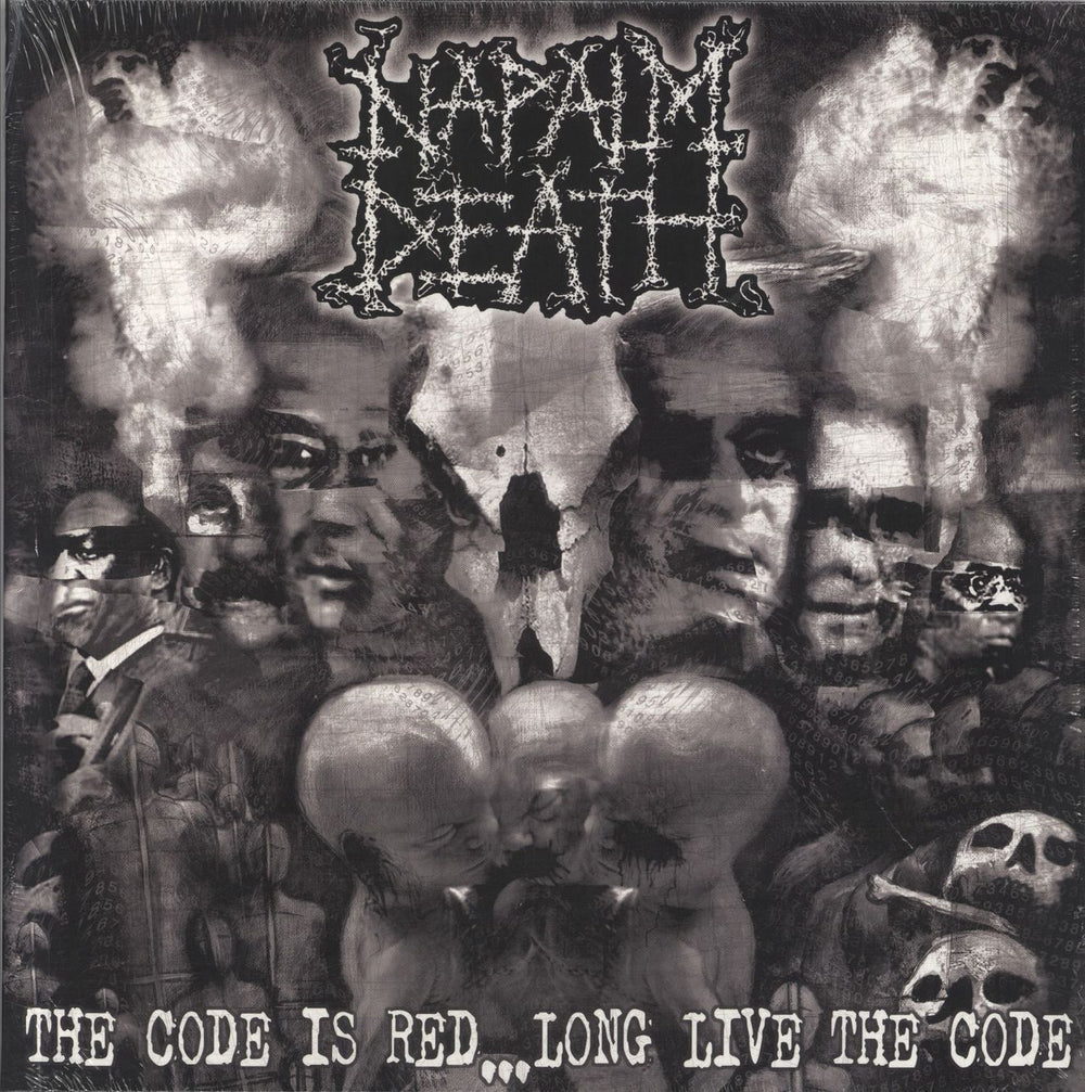 Napalm Death The Code Is Red... Long Live The Code - Clear Vinyl UK vinyl LP album (LP record) BOBV598LPLTD