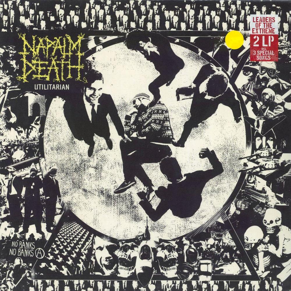 Napalm Death Utilitarian - Yellow Vinyl - Sealed German 2-LP vinyl record set (Double LP Album) 9981651