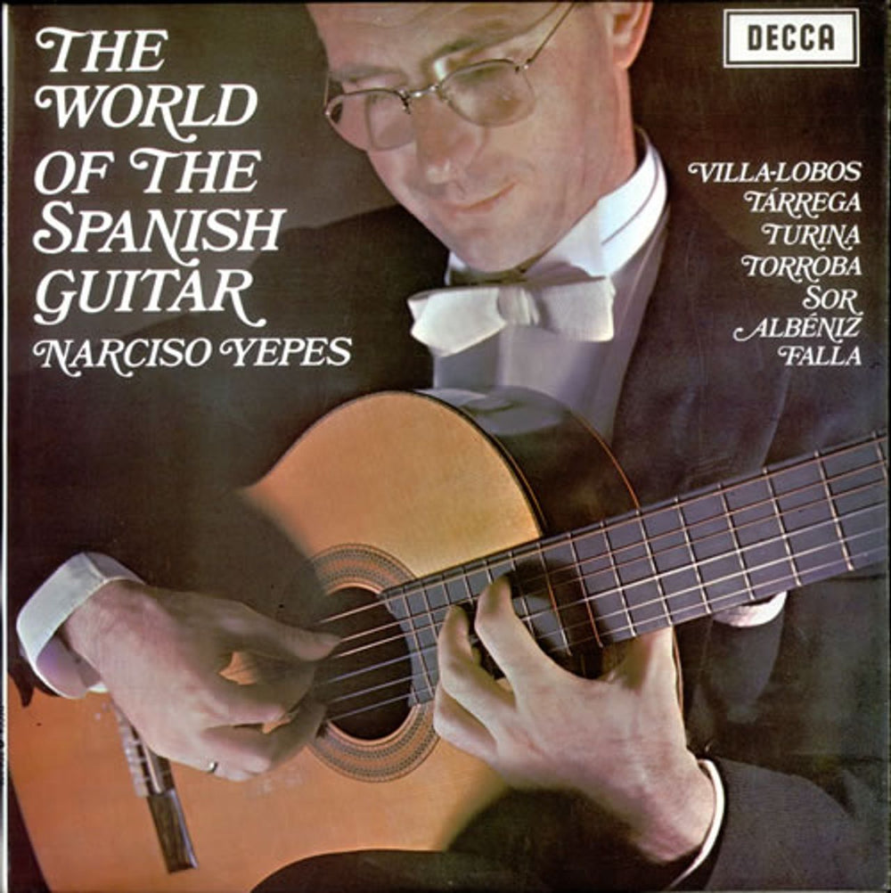 Narciso Yepes The World Of The Spanish Guitar UK vinyl LP album (LP record) SPA179