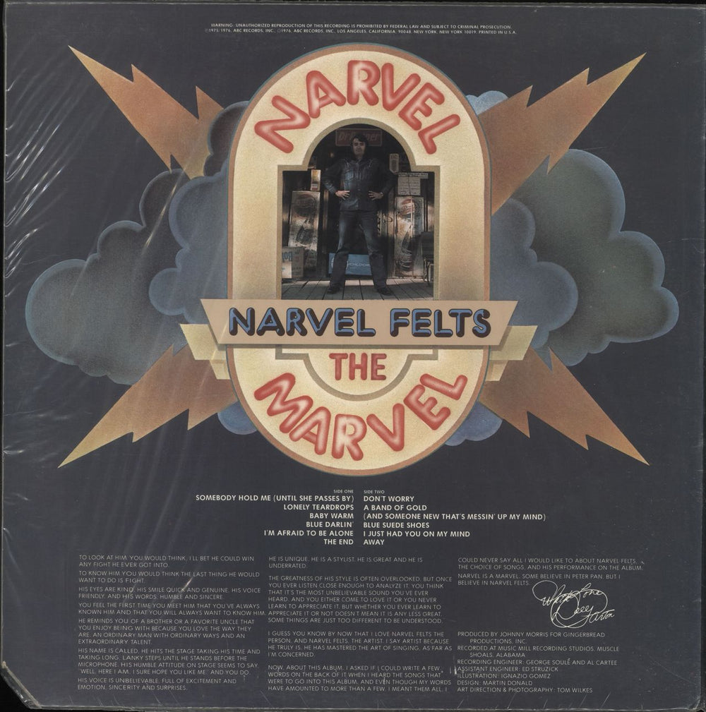 Narvel Felts Narvel The Marvel US vinyl LP album (LP record)