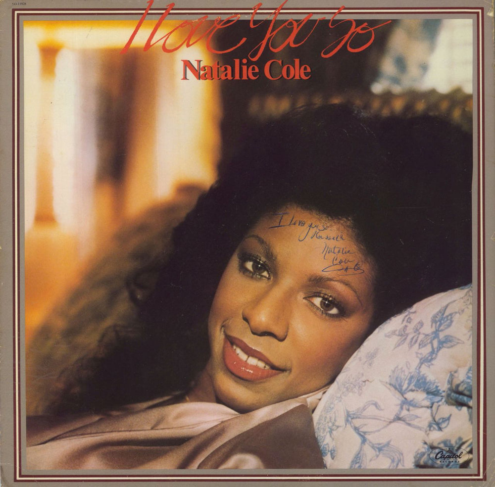 Natalie Cole I Love You So - Autographed US Vinyl LP — RareVinyl.com