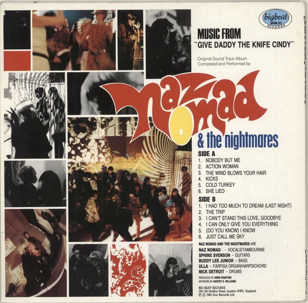 Naz Nomad & The Nightmares Give Daddy The Knife Cindy UK Vinyl LP —  RareVinyl.com