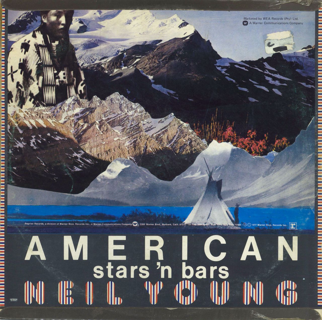 Neil Young American Stars 'N Bars South African vinyl LP album (LP record)