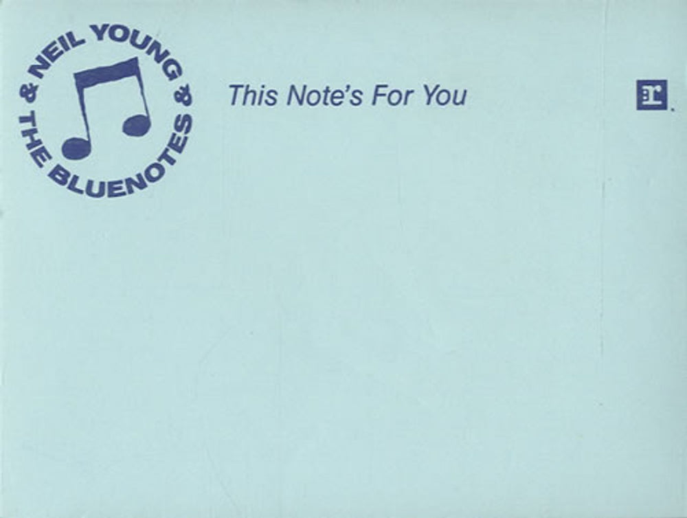 Neil Young This Notes For You US Promo memorabilia STIK-ON NOTES