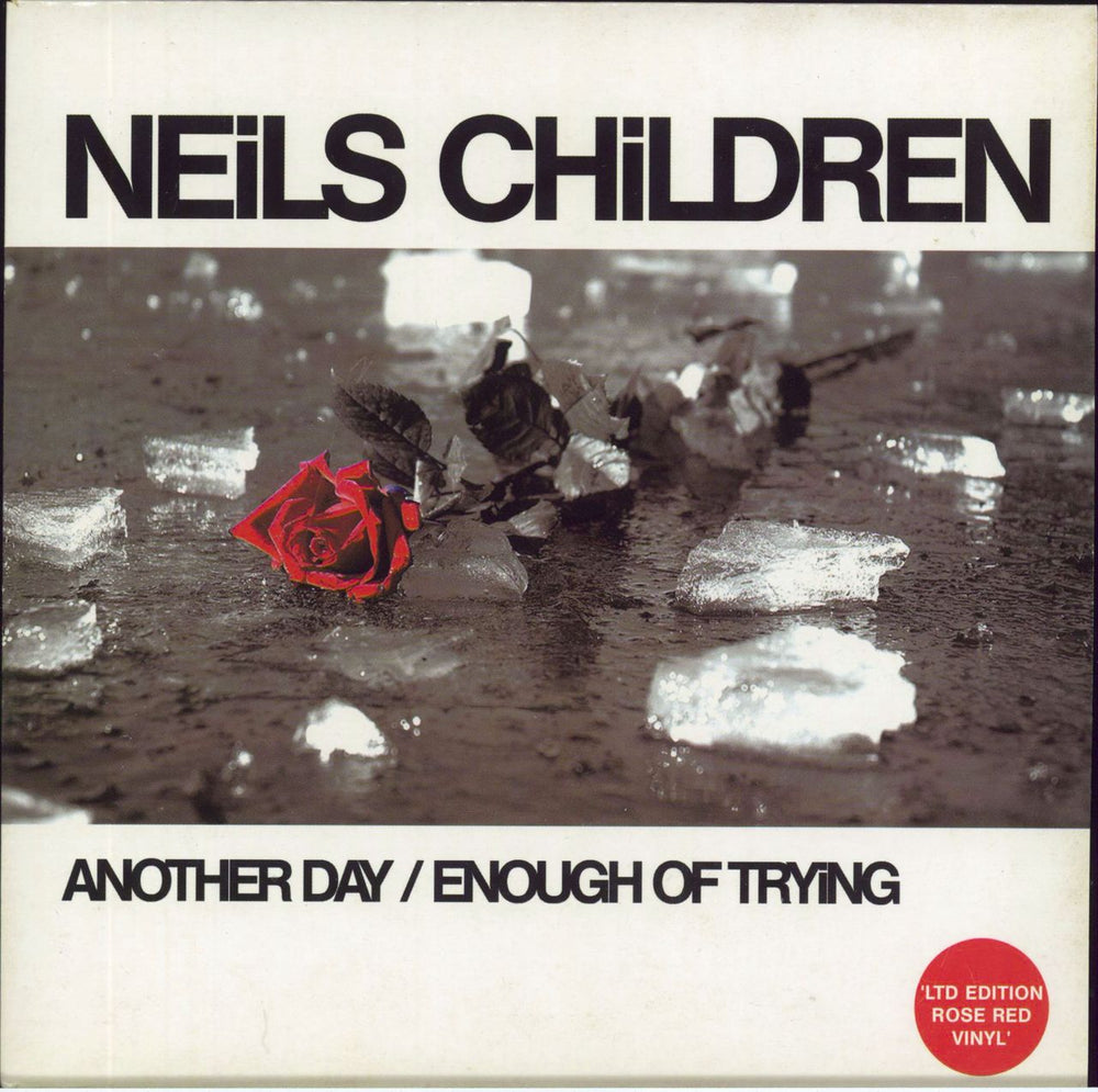 Neils Children Another Day - Red Vinyl UK 7" vinyl single (7 inch record / 45) OPE012/V2