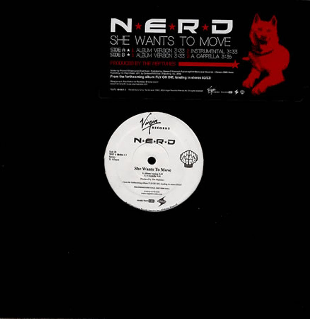 NERD She Wants To Move US Promo 12" vinyl single (12 inch record / Maxi-single) 18406-1