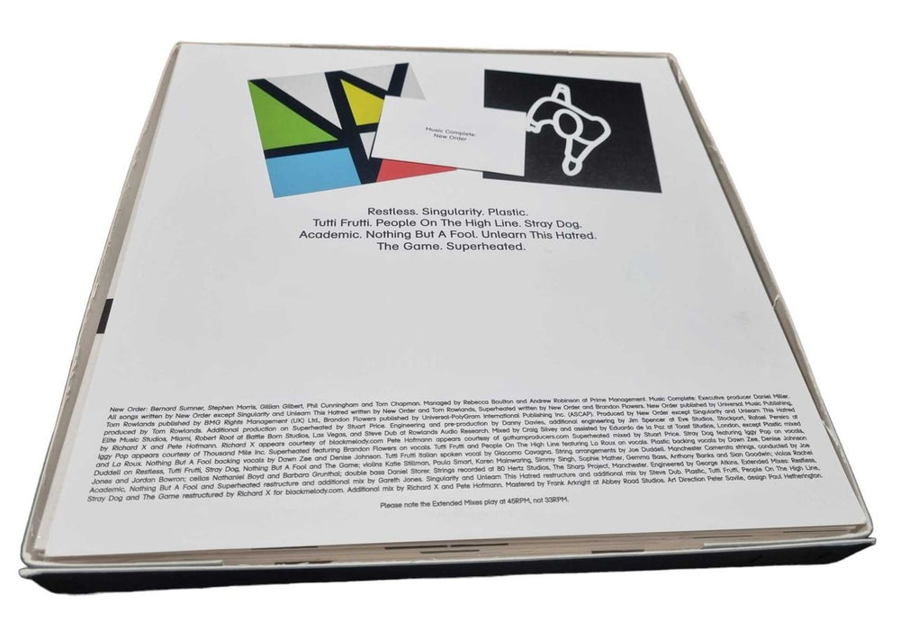 New Order Music Complete - Fully Autographed Insert UK Vinyl Box Set