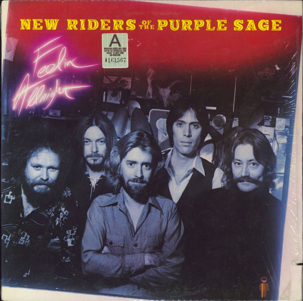 New Riders Of The Purple Sage Feelin' All Right - Shrink US vinyl LP album (LP record) SP-4818