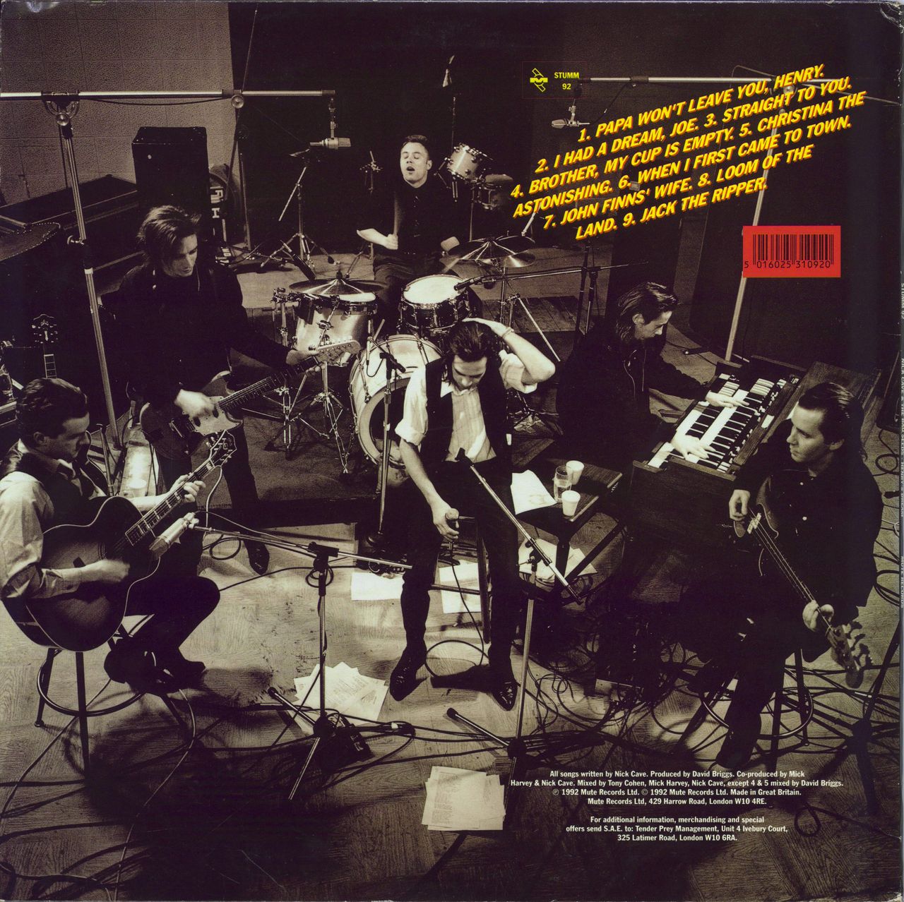 Nick Cave Henry's Dream + Art Print UK vinyl LP album (LP record) 5016025310920