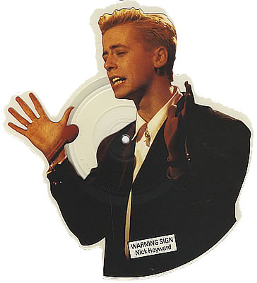 Nick Heyward Warning Sign UK shaped picture disc (picture disc vinyl record) HEYSD6