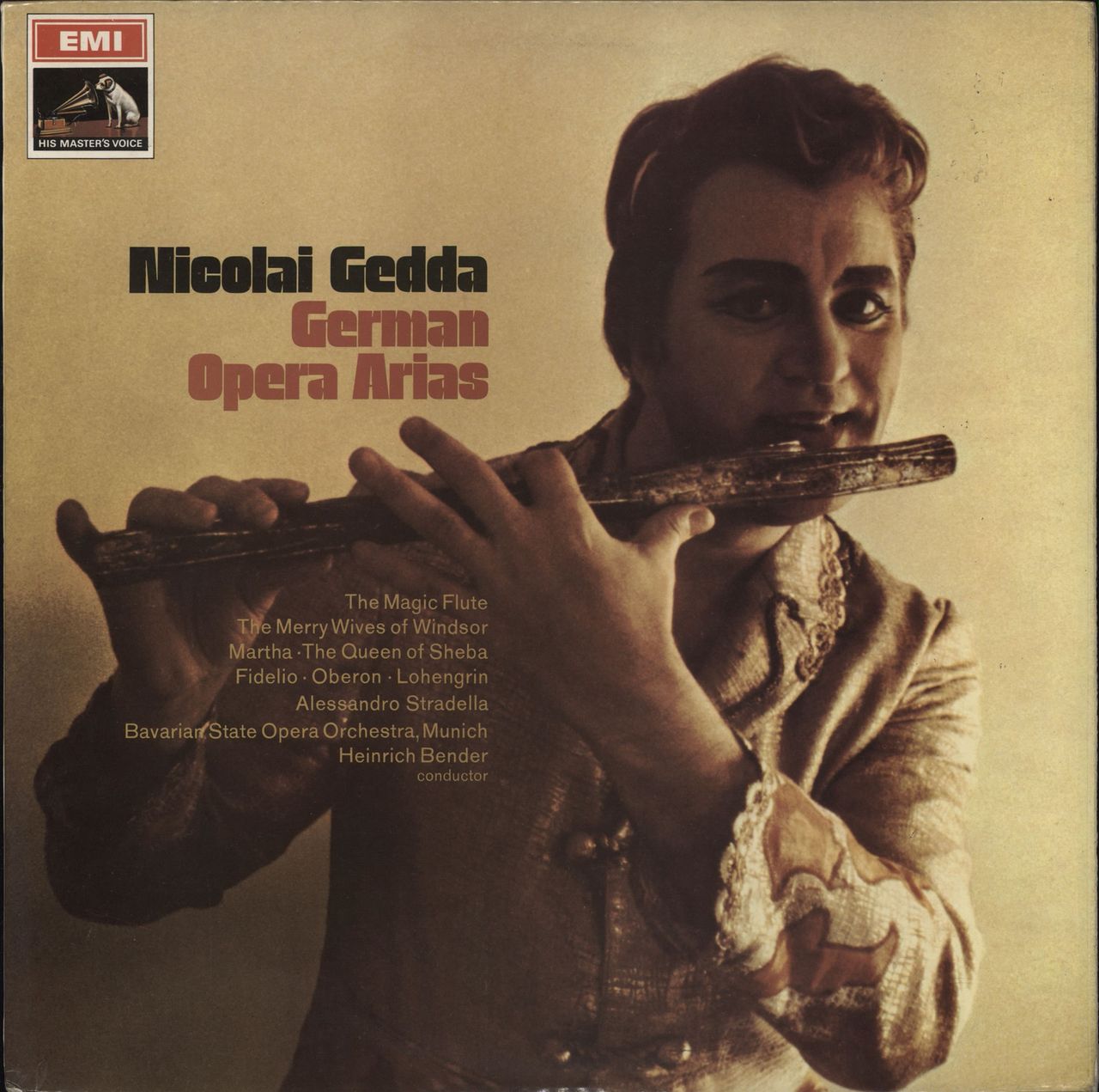 Nicolai Gedda German Opera Arias UK vinyl LP album (LP record) ASD2364