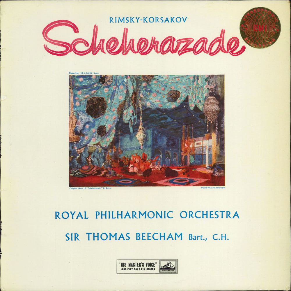 Nikolai Rimsky-Korsakov Scheherazade - 1st UK vinyl LP album (LP record) ASD251