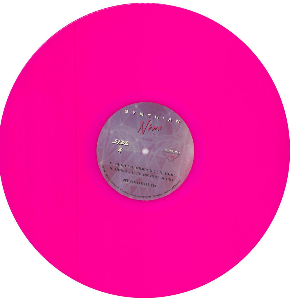 Nina Boldt Synthian - Magenta Neon Vinyl UK vinyl LP album (LP record) 4M6LPSY785587