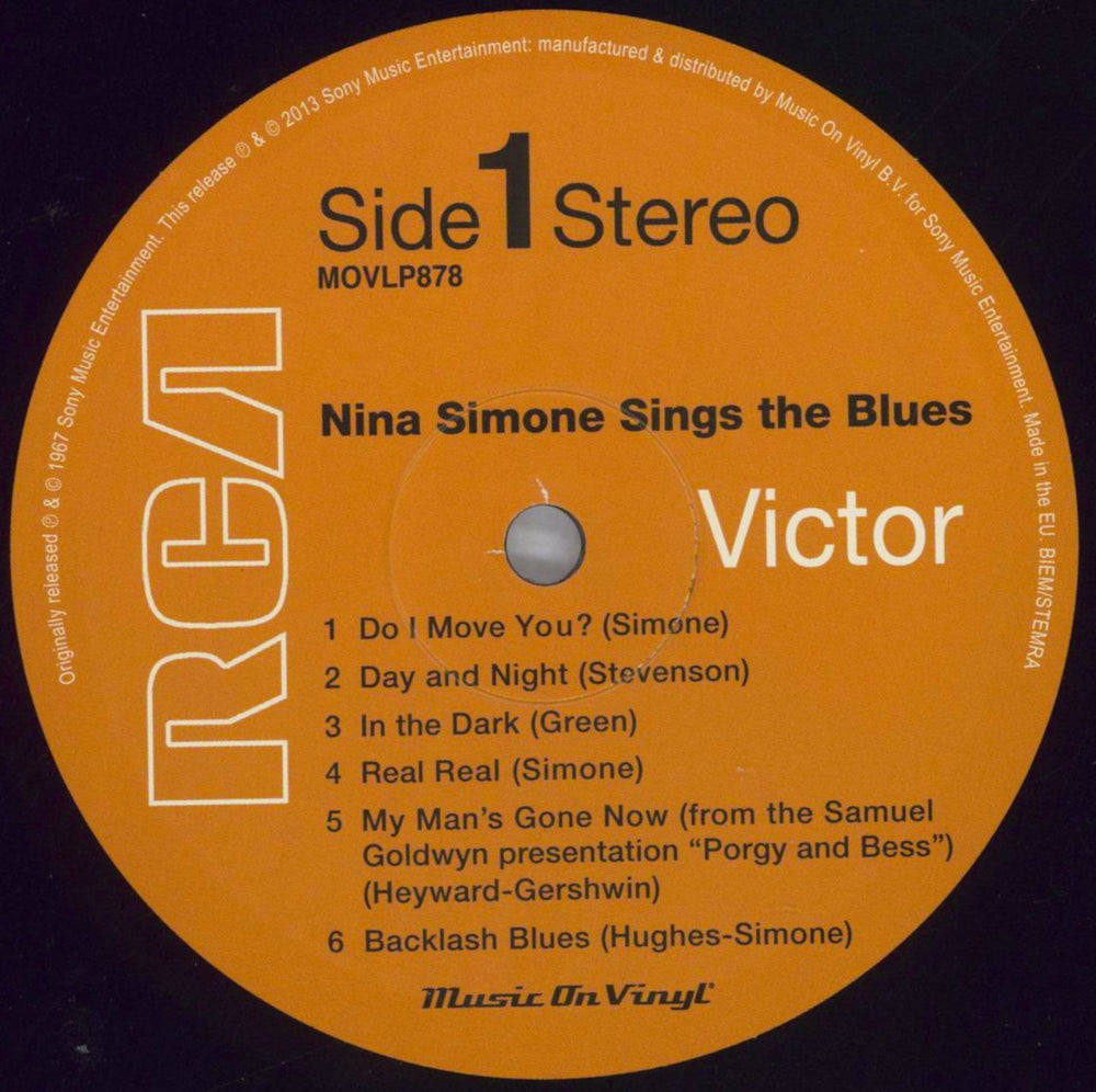 Nina Simone Sings The Blues - 180gm UK vinyl LP album (LP record) NNSLPSI827676