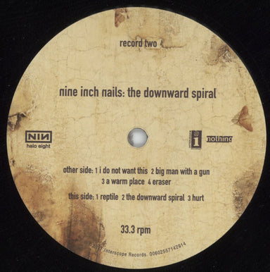 Nine Inch Nails The Downward Spiral - 180 Gram Vinyl US 2-LP vinyl 
