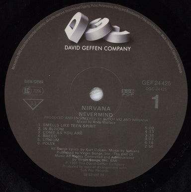 Nirvana (US) Nevermind - EX Dutch vinyl LP album (LP record) NIRLPNE284320
