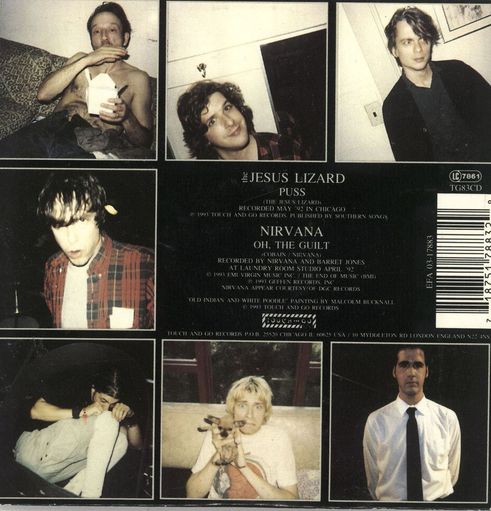 Nirvana (US) Oh, The Guilt - Wallet - EX UK CD single (CD5 / 5") 718751788329