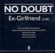 No Doubt Ex-Girlfriend US Promo CD single (CD5 / 5") INTR-10036-2