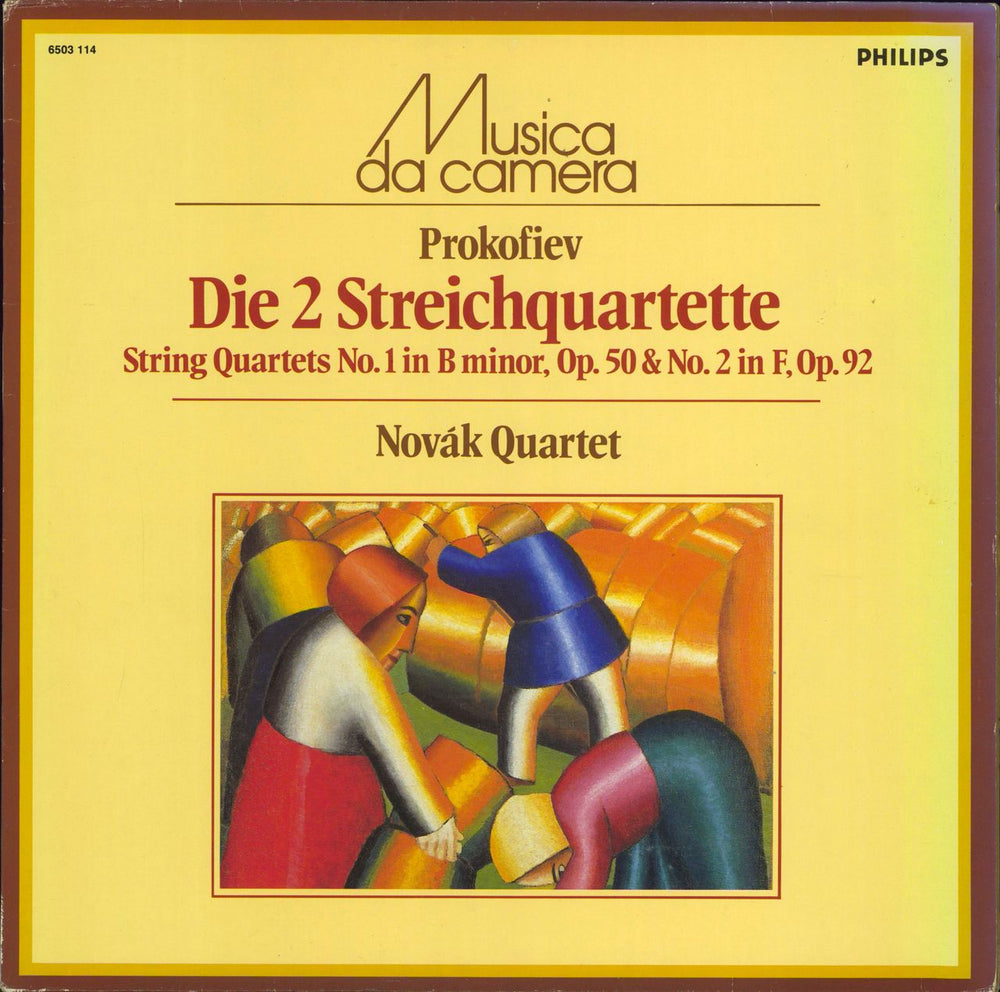 Novák Quartet Prokofiev: Die 2 Streichquartette Dutch vinyl LP album (LP record) 6503114