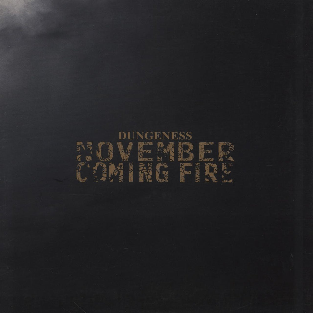 November Coming Fire Dungeness - Gold and Black Splatter Vinyl Italian vinyl LP album (LP record) AA15