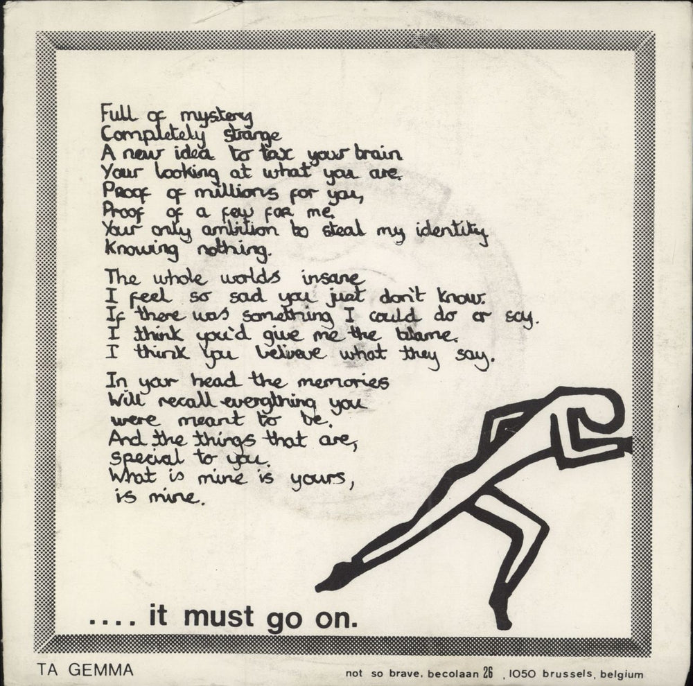 Null & Void Still ... Belgian 7" vinyl single (7 inch record / 45)