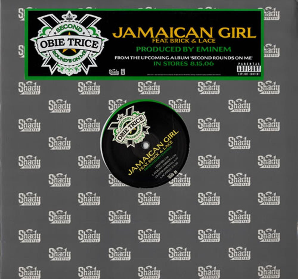 Obie Trice Jamaican Girl US Promo 12" vinyl single (12 inch record / Maxi-single) INTR-11873-1