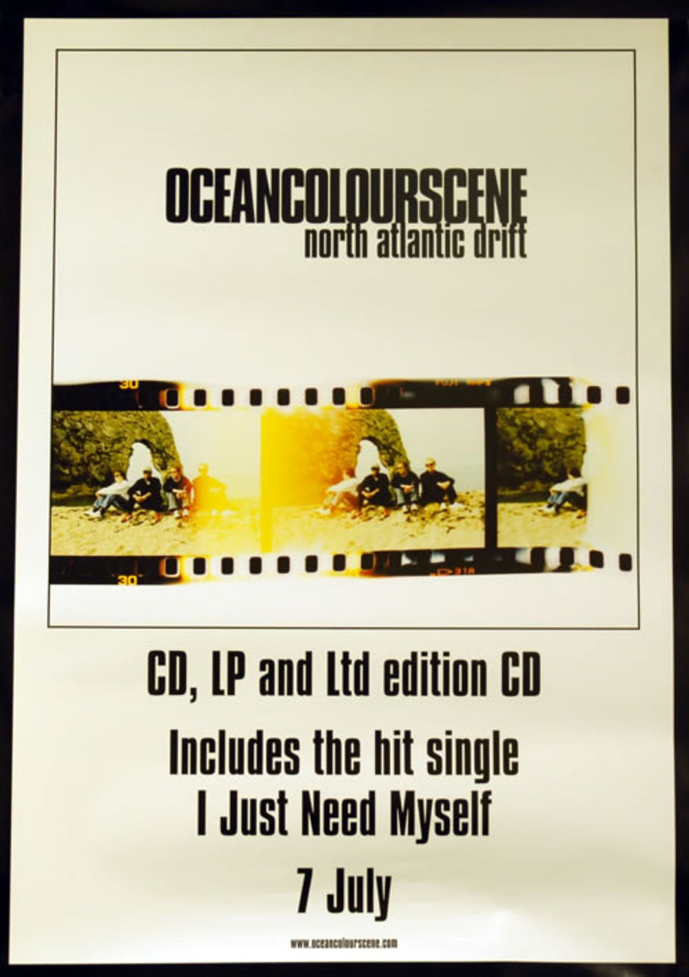 Ocean Colour Scene North Atlantic Drift UK Promo poster 20 X 28
