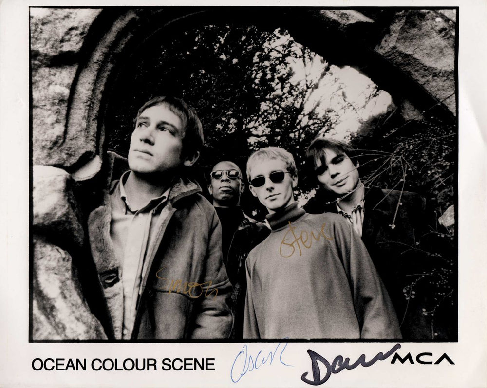 Ocean Colour Scene Signed Photo - 1 UK Promo photograph PROMO PHOTO