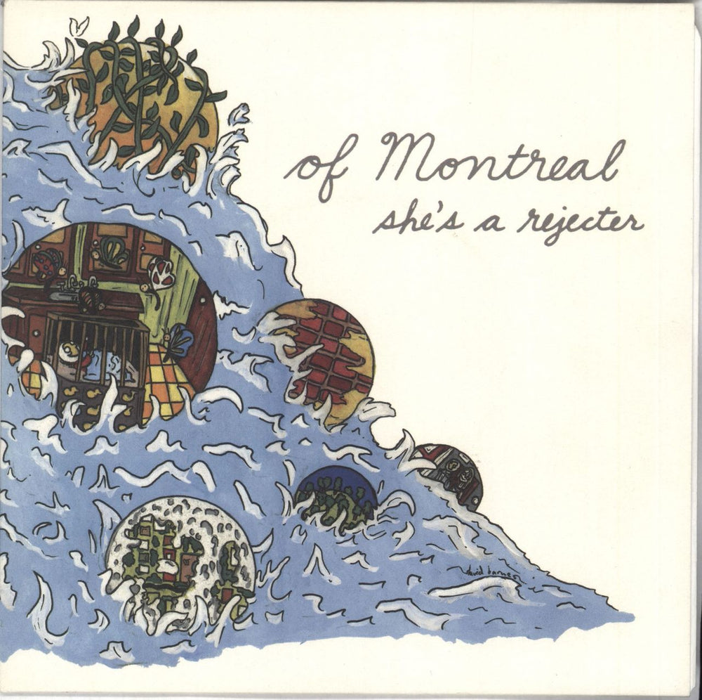 Of Montreal She's A Rejecter - Blue Vinyl US 7" vinyl single (7 inch record / 45) PRC-130-7