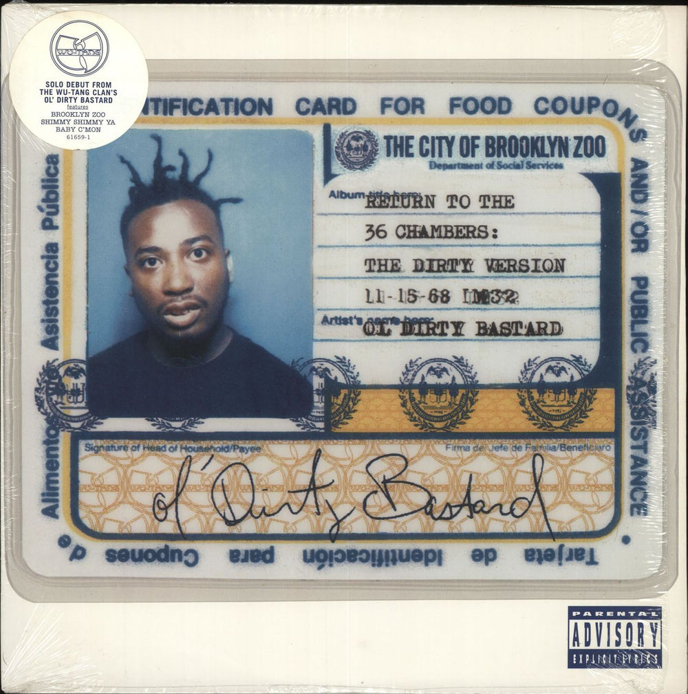 Ol Dirty Bastard Return To The 36 Chambers - stickered shrink US 2-LP vinyl record set (Double LP Album) 61659-1
