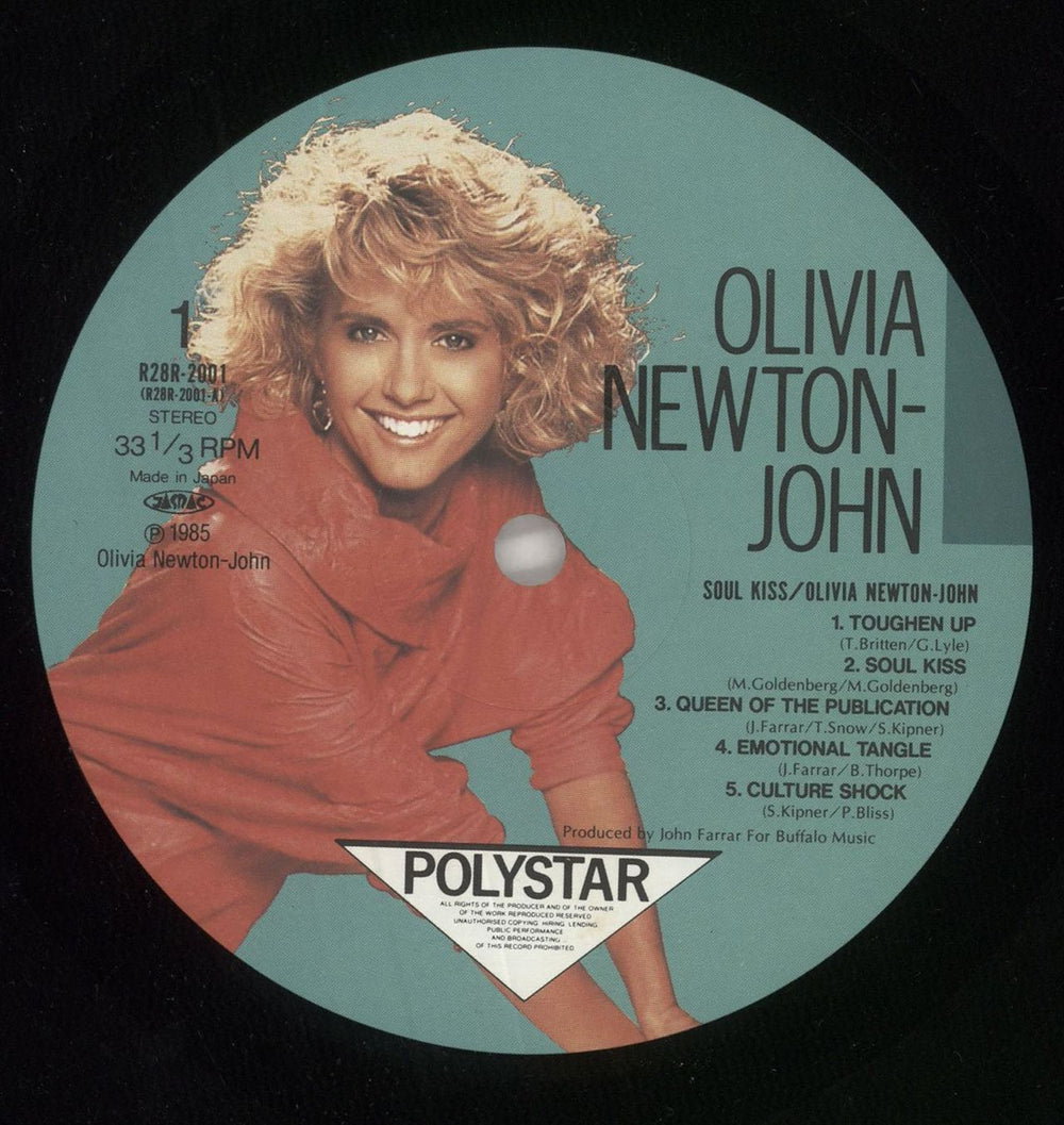Olivia Newton John Soul Kiss + Postcard Japanese vinyl LP album (LP record) ONJLPSO746993