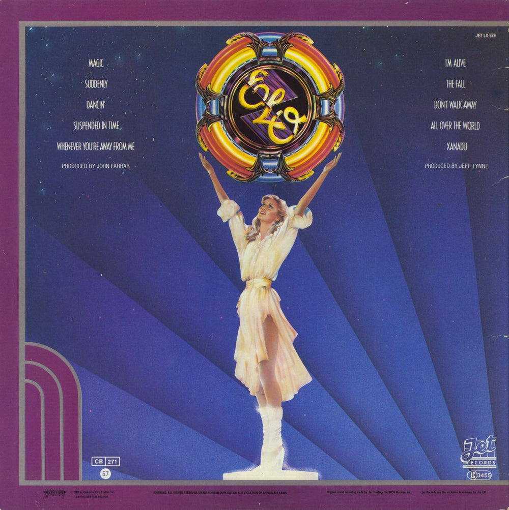 Olivia Newton John Xanadu - Song hype sticker - EX UK vinyl LP album (LP record)