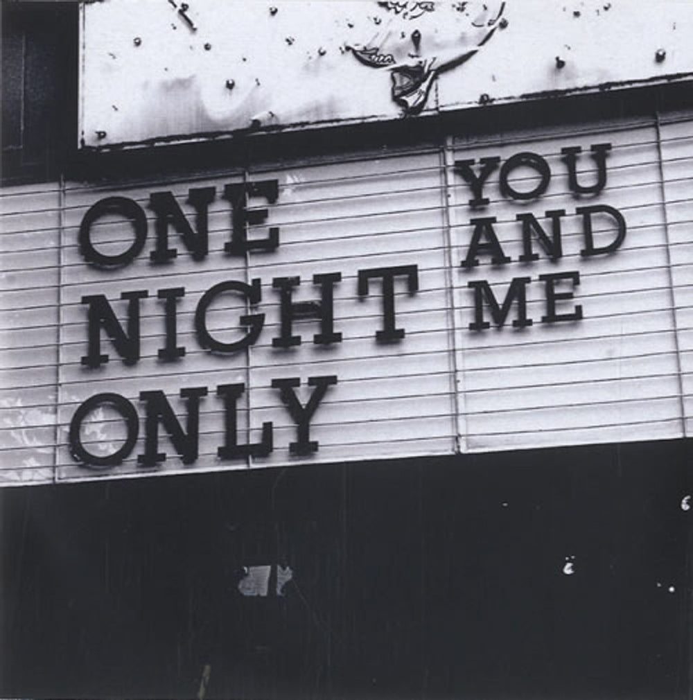 One Night Only You And Me - Radio Edit UK Promo CD-R acetate CDR ACETATE