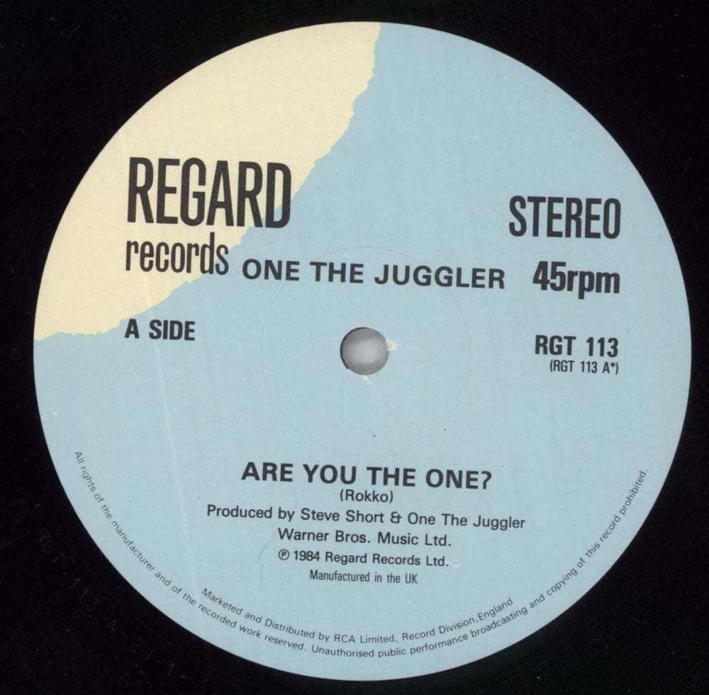 One The Juggler Are You The One? UK 12" vinyl single (12 inch record / Maxi-single) OTJ12AR824837