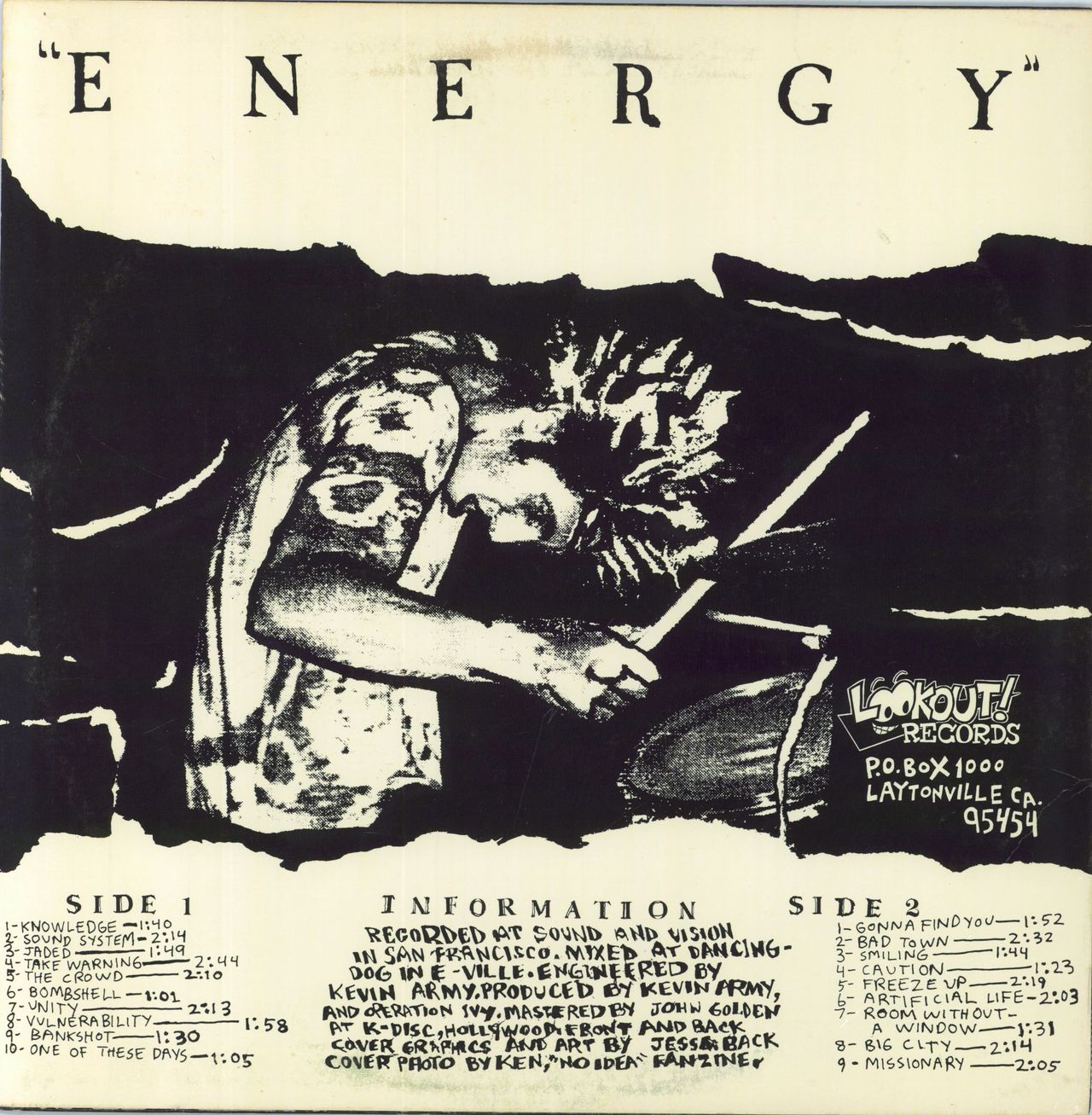 Operation Ivy Energy - 1st US Vinyl LP — RareVinyl.com